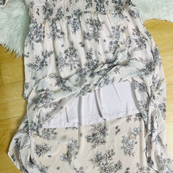 Express pink floral spring and summer party dress plus size - Picture 7 of 9